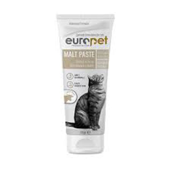 خمیر مالت گربه با طعم گوشت گاو یوروپت Europet Cat Malt Paste With Beef وزن 100 گرم - Image 1