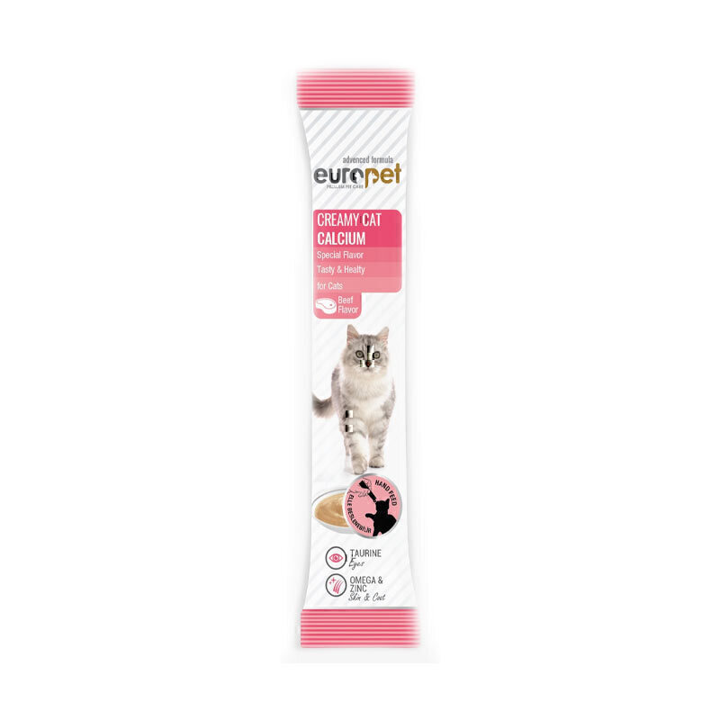 بستنی گربه یوروپت با طعم گوشت گاو Europet Creamy Cat Treat With Beef Flavor وزن 14 گرم بستنی گربه یوروپت با طعم گوشت گاو Europet Creamy Cat Treat With Beef Flavor وزن 14 گرم - Image 1