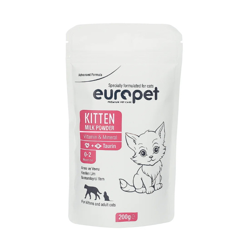 شیر خشک گربه یوروپت Europet Cat Milk Powder وزن 200 گرم شیر خشک گربه یوروپت Europet Cat Milk Powder وزن 200 گرم - Image 1