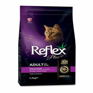 غذای خشک گربه رفلکس پلاس مدل گورمت با طعم مرغ وزن 1کیلو