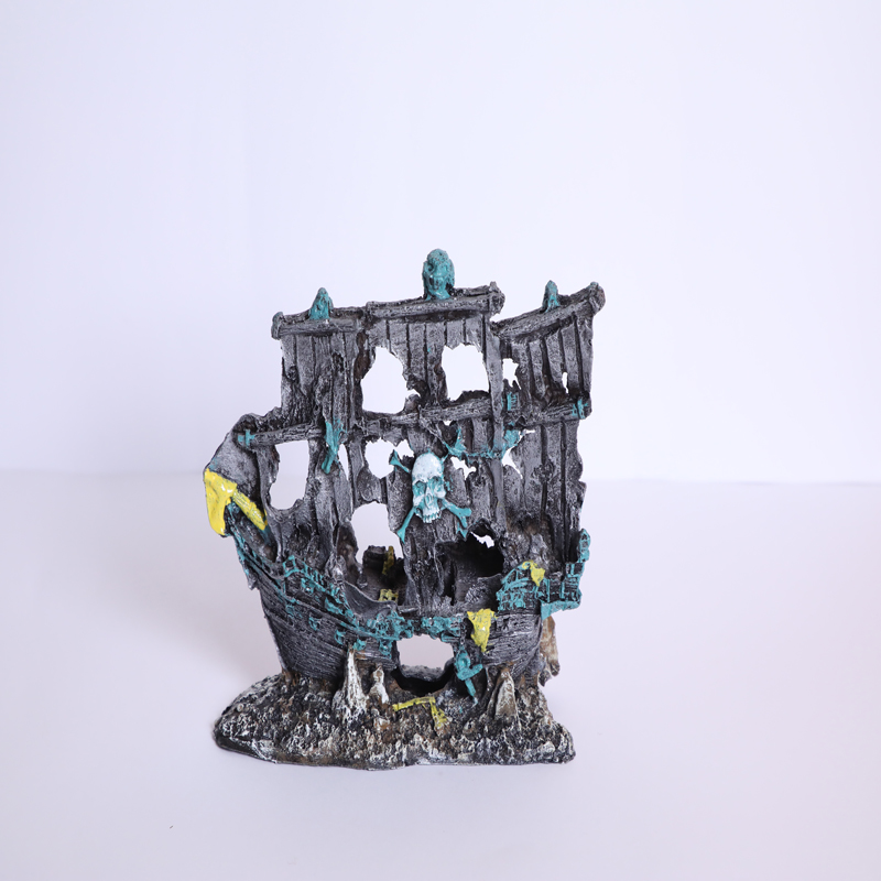 1K1A9108 دکور آکواریوم مدل کشتی کد 220 - Image 1