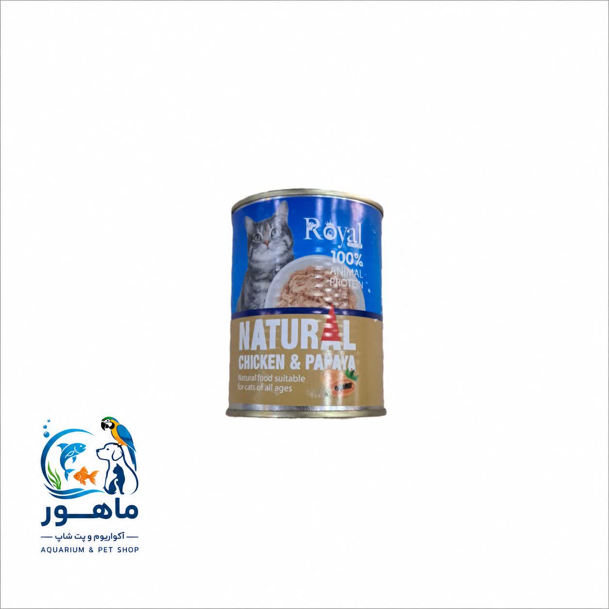 photo29457294192 کنسرو گربه با طعم مرغ و کدو 380 گرم رویال - Image 1