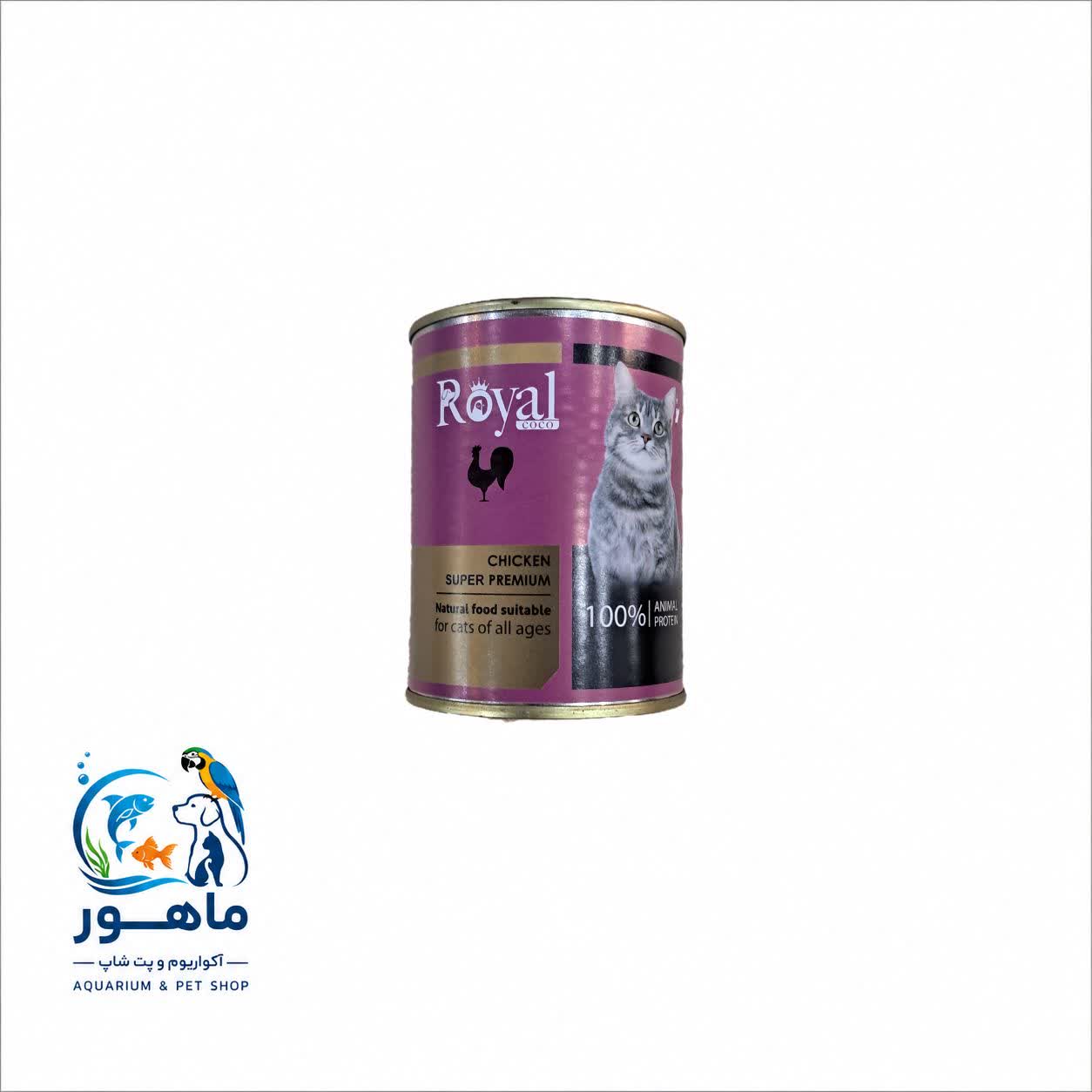 photo29457297227 کنسرو گربه پته با طعم خروس 380 گرم رویال - Image 1